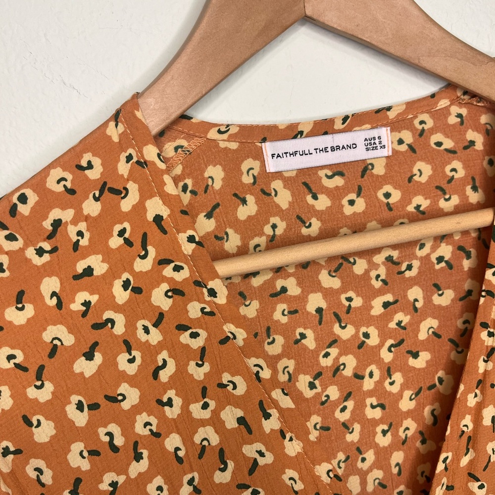 Faithfull the Brand Floral Wrap Dress